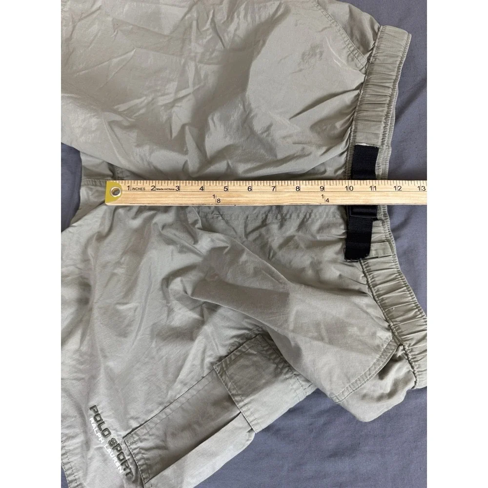 Polo Sport Ralph Lauren Cargo Shorts Men's Large‎ Light Green Belted 7